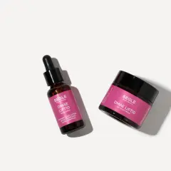 Set de cuidado facial Segle con DMAE Lift10: sérum y crema día/noche.