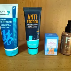 Crema antifricción y stick anti rozaduras muslos Mercadona para proteger tu piel.