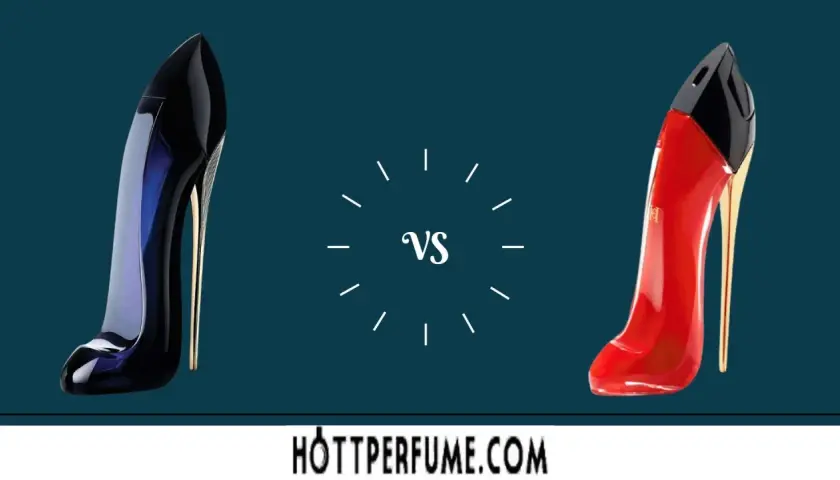 Dos perfumes en forma de zapato de tacón, uno azul y otro rojo, compiten. ¿Buscas una equivalencia extratime Mercadona?
