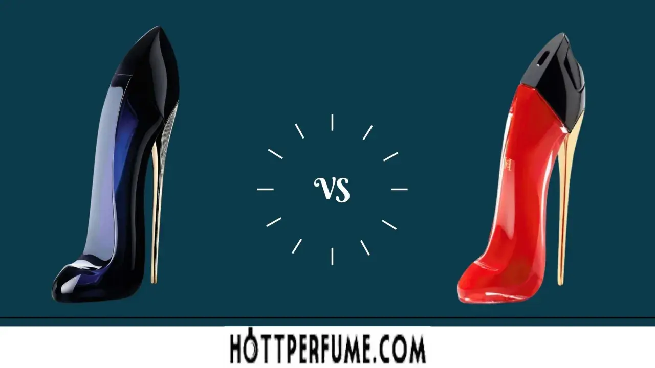 Dos perfumes en forma de zapato de tacón, uno azul y otro rojo, compiten. ¿Buscas una equivalencia extratime Mercadona?