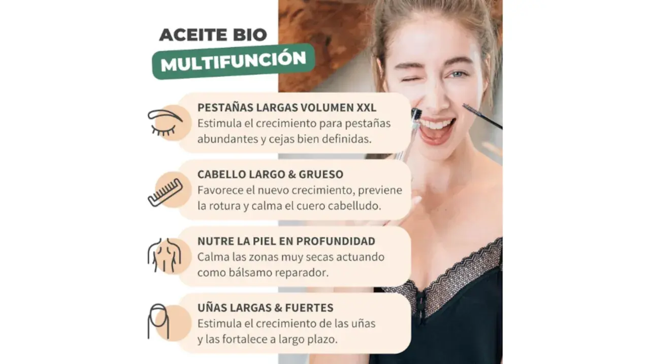 Aceite de ricino multifunción: para pestañas, cabello, piel y uñas. ¡Descubre para qué sirve y luce radiante!