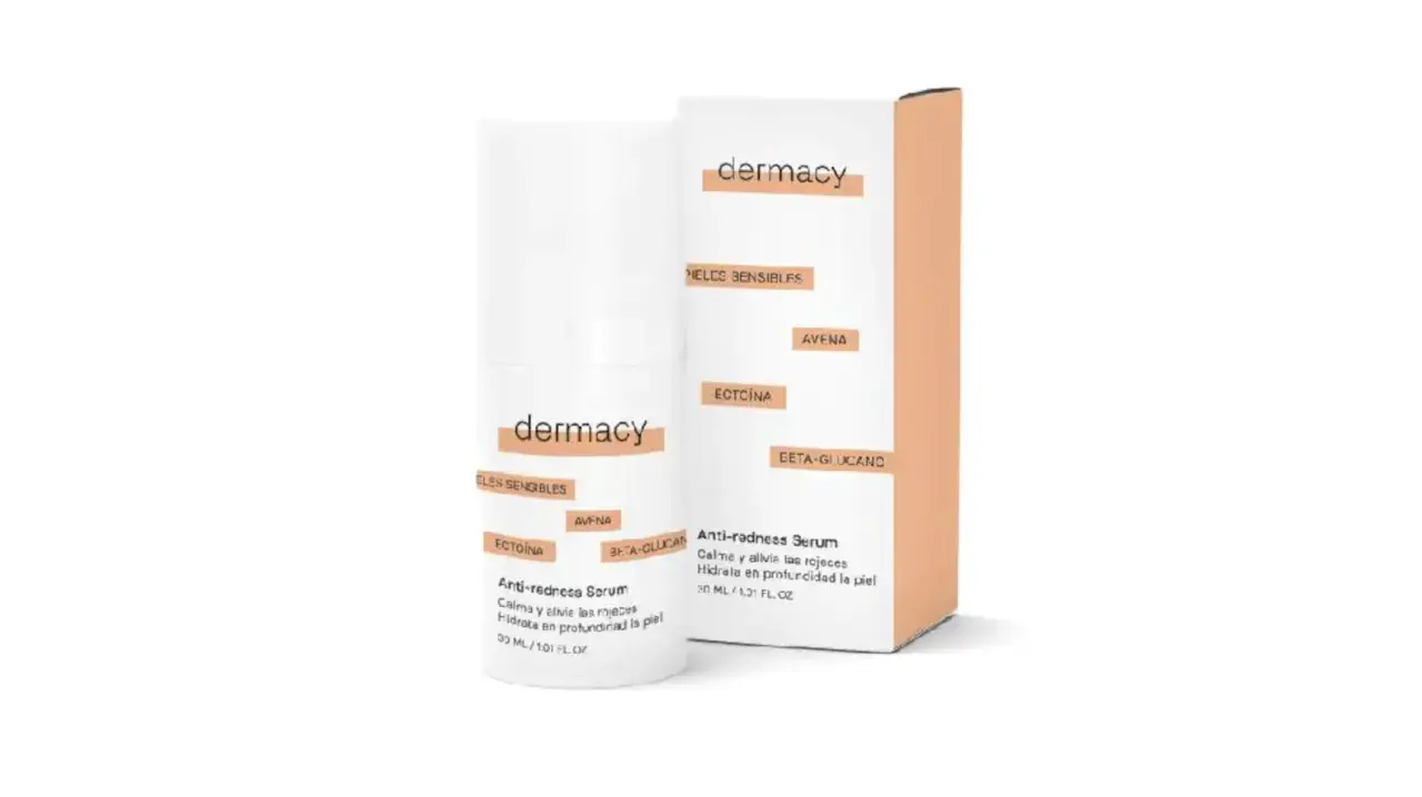 Sérum Dermacy Anti-rojeces para pieles sensibles, con ectoína, avena y beta-glucano. Calma e hidrata.