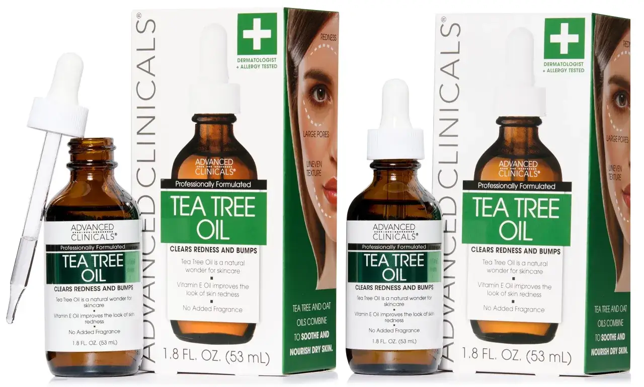Aceite de árbol de té para que sirve: limpia rojeces y bultos, mejora la piel. Ideal para cuidado facial.